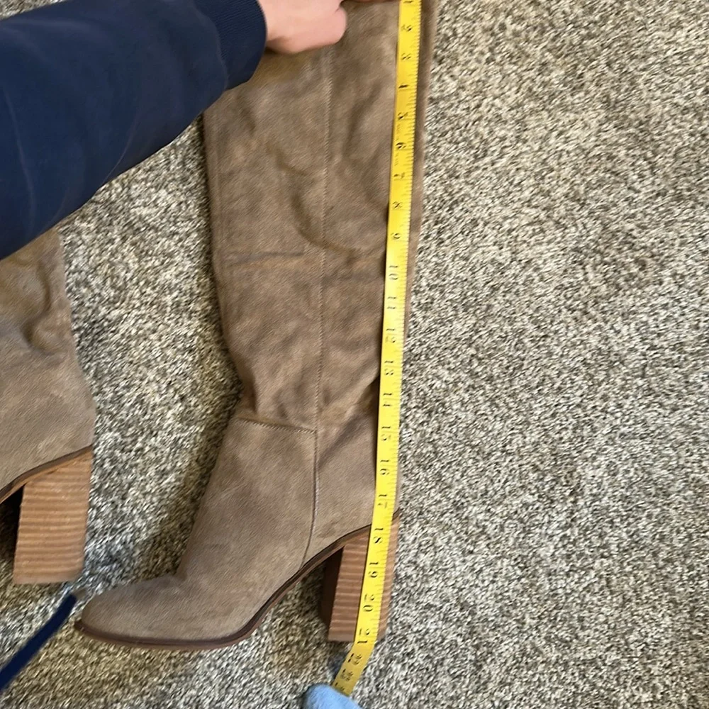Women's Tan Knee-High Boots - Picture 7 of 10